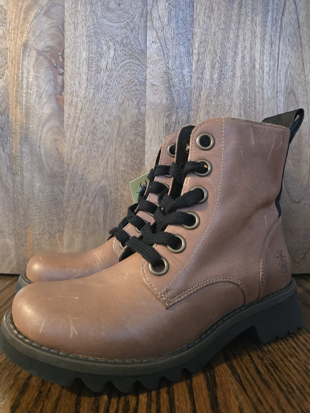 Fly London Ragi Combat Boots - Picture 2 of 5